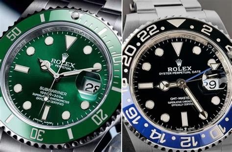 rolex submariner gmt green|Rolex gmt master vs submariner.